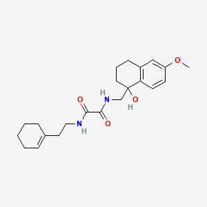 N1-(2-(cyclohex-1-en-1-yl)ethyl)-N2-((1-hydroxy-6-methoxy-1,2,3,4-tetrahydronaphthalen-1-yl)methyl)oxalamide