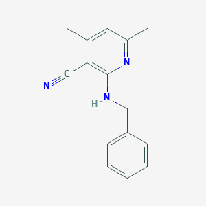 molecular formula C15H15N3 B276836 2-(Benzylamino)-4,6-dimethylnicotinonitrile 