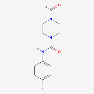 molecular formula C12H14FN3O2 B2768360 N-(4-fluorophenyl)-4-formylpiperazine-1-carboxamide CAS No. 896862-11-6