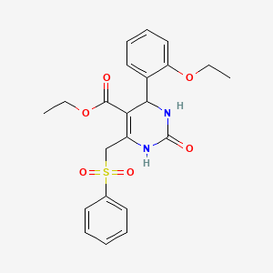 ethyl 6-(benzenesulfonylmethyl)-4-(2-ethoxyphenyl)-2-oxo-3,4-dihydro-1H-pyrimidine-5-carboxylate