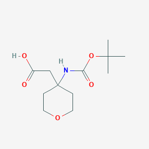{4-[(tert-Butoxycarbonyl)amino]tetrahydro-2H-pyran-4-yl}acetic acid
