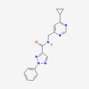 N-((6-cyclopropylpyrimidin-4-yl)methyl)-2-phenyl-2H-1,2,3-triazole-4-carboxamide