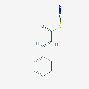 molecular formula C10H7NOS B276842 3-Phenylacryloyl thiocyanate 