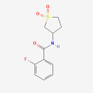 N-(1,1-dioxidotetrahydrothiophen-3-yl)-2-fluorobenzamide