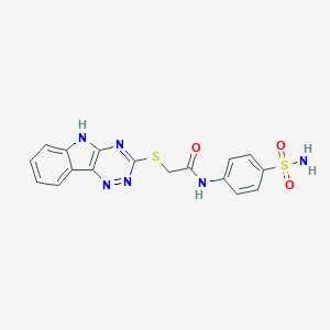 N-[4-(aminosulfonyl)phenyl]-2-(5H-[1,2,4]triazino[5,6-b]indol-3-ylthio)acetamide