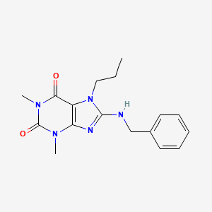 8-(Benzylamino)-1,3-dimethyl-7-propylpurine-2,6-dione