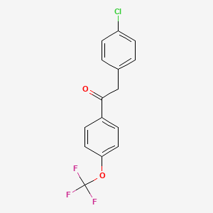 2-(4-Chlorophenyl)-1-[4-(trifluoromethoxy)phenyl]ethanone