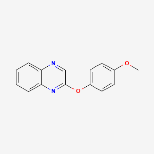 molecular formula C15H12N2O2 B2768460 2-(4-甲氧基苯氧基)喹喔啉 CAS No. 338394-64-2