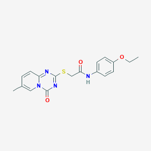 N-(4-ethoxyphenyl)-2-(7-methyl-4-oxopyrido[1,2-a][1,3,5]triazin-2-yl)sulfanylacetamide