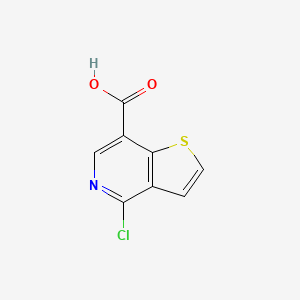 molecular formula C8H4ClNO2S B2768486 4-Chlorothieno[3,2-c]pyridine-7-carboxylic acid CAS No. 55040-48-7