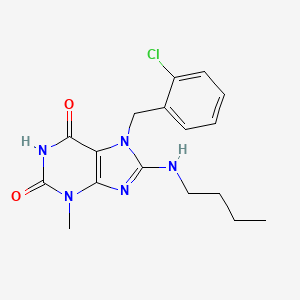 8-(butylamino)-7-(2-chlorobenzyl)-3-methyl-3,7-dihydro-1H-purine-2,6-dione