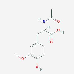 molecular formula C12H15NO5 B2768504 N-乙酰香草醯丙氨酸 CAS No. 63357-45-9