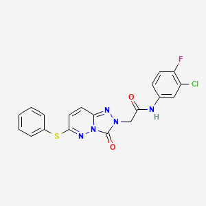 N-(3-chloro-4-fluorophenyl)-2-(3-oxo-6-(phenylthio)-[1,2,4]triazolo[4,3-b]pyridazin-2(3H)-yl)acetamide