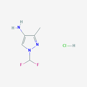 1-(difluoromethyl)-3-methyl-1H-pyrazol-4-amine hydrochloride