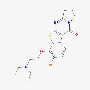 molecular formula C19H22BrN3O2S B276856 7-Bromo-6-[2-(diethylamino)ethoxy]-2,3-dihydro[1]benzothieno[2,3-d]pyrrolo[1,2-a]pyrimidin-10(1H)-one 