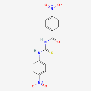 molecular formula C14H10N4O5S B2768560 N-(4-硝基苯甲酰)-N'-(4-硝基苯基)硫脲 CAS No. 19249-95-7
