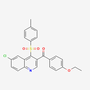 molecular formula C25H20ClNO4S B2768562 (6-Chloro-4-tosylquinolin-3-yl)(4-ethoxyphenyl)methanone CAS No. 899760-07-7