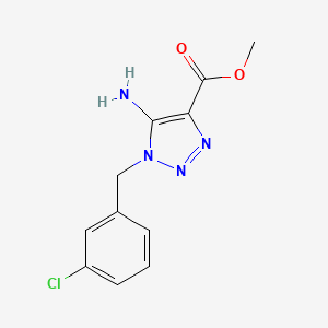 methyl 5-amino-1-(3-chlorobenzyl)-1H-1,2,3-triazole-4-carboxylate