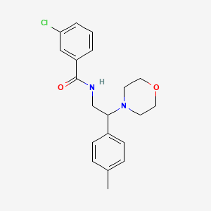 3-chloro-N-(2-morpholino-2-(p-tolyl)ethyl)benzamide