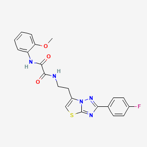 N1-(2-(2-(4-fluorophenyl)thiazolo[3,2-b][1,2,4]triazol-6-yl)ethyl)-N2-(2-methoxyphenyl)oxalamide