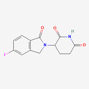 molecular formula C13H11IN2O3 B2768580 3-(6-iodo-3-oxo-1H-isoindol-2-yl)piperidine-2,6-dione CAS No. 2291364-01-5