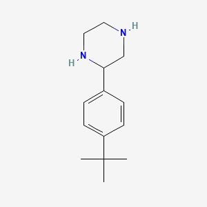 molecular formula C14H22N2 B2768587 2-(4-Tert-butyl-phenyl)-piperazine CAS No. 910444-34-7