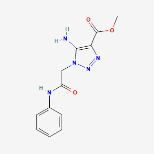methyl 5-amino-1-[2-oxo-2-(phenylamino)ethyl]-1H-1,2,3-triazole-4-carboxylate