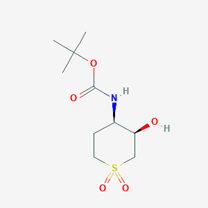 Tert-butyl N-[(3R,4R)-3-hydroxy-1,1-dioxothian-4-yl]carbamate