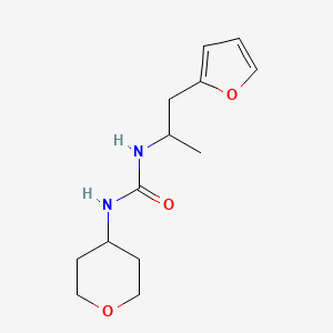 3-[1-(furan-2-yl)propan-2-yl]-1-(oxan-4-yl)urea