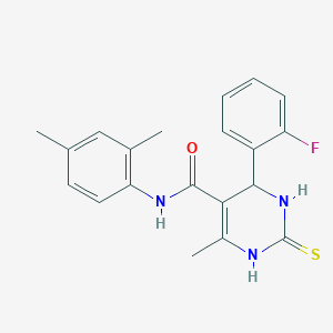 N-(2,4-dimethylphenyl)-4-(2-fluorophenyl)-6-methyl-2-thioxo-1,2,3,4-tetrahydropyrimidine-5-carboxamide