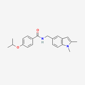 N-((1,2-dimethyl-1H-indol-5-yl)methyl)-4-isopropoxybenzamide