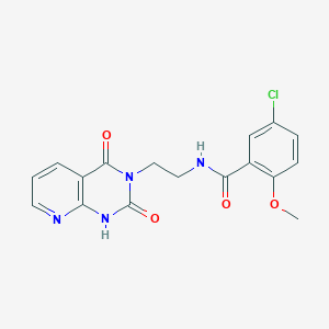 5-chloro-N-(2-(2,4-dioxo-1,2-dihydropyrido[2,3-d]pyrimidin-3(4H)-yl)ethyl)-2-methoxybenzamide