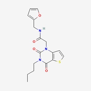 2-(3-butyl-2,4-dioxo-3,4-dihydrothieno[3,2-d]pyrimidin-1(2H)-yl)-N-(furan-2-ylmethyl)acetamide