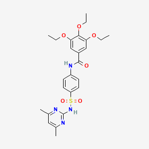 N-(4-(N-(4,6-dimethylpyrimidin-2-yl)sulfamoyl)phenyl)-3,4,5-triethoxybenzamide