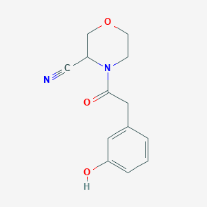 4-[2-(3-Hydroxyphenyl)acetyl]morpholine-3-carbonitrile