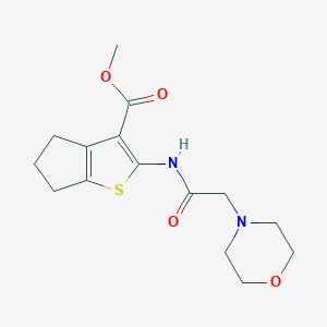 methyl 2-[(4-morpholinylacetyl)amino]-5,6-dihydro-4H-cyclopenta[b]thiophene-3-carboxylate