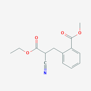 Methyl 2-(2-cyano-3-ethoxy-3-oxopropyl)benzoate