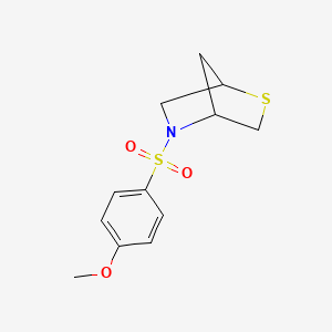 5-((4-Methoxyphenyl)sulfonyl)-2-thia-5-azabicyclo[2.2.1]heptane