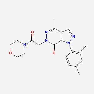 molecular formula C20H23N5O3 B2768719 1-(2,4-二甲基苯基)-4-甲基-6-(2-吗啉基-2-氧代乙基)-1H-吡唑并[3,4-d]吡啶嗪-7(6H)-酮 CAS No. 941915-43-1