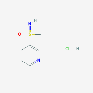 molecular formula C6H9ClN2OS B2768723 亚甲基氧代吡啶-3-基-λ6-硫醚；盐酸盐 CAS No. 2309446-66-8