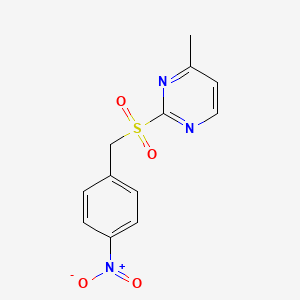 4-Methyl-2-[(4-nitrobenzyl)sulfonyl]pyrimidine