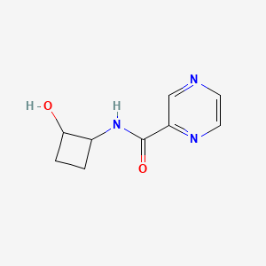 molecular formula C9H11N3O2 B2768755 N-(2-羟基环丁基)吡嘧啶-2-羧酰胺 CAS No. 2202427-70-9