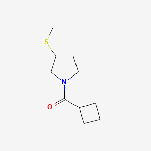 molecular formula C10H17NOS B2768759 Cyclobutyl(3-(methylthio)pyrrolidin-1-yl)methanone CAS No. 1788845-67-9
