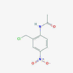 molecular formula C9H9ClN2O3 B2768767 N-[2-(氯甲基)-4-硝基苯基]乙酰胺 CAS No. 1171021-29-6