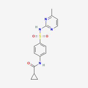 N-[4-[(4-methylpyrimidin-2-yl)sulfamoyl]phenyl]cyclopropanecarboxamide