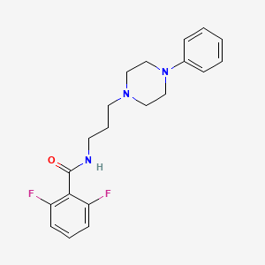2,6-difluoro-N-(3-(4-phenylpiperazin-1-yl)propyl)benzamide
