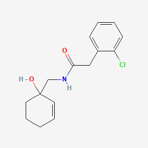 molecular formula C15H18ClNO2 B2768778 2-(2-氯苯基)-N-[(1-羟基环己-2-烯-1-基)甲基]乙酰胺 CAS No. 2097901-03-4