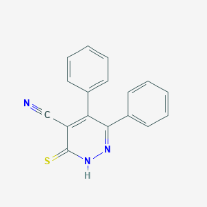 molecular formula C17H11N3S B276878 5,6-Diphenyl-3-sulfanyl-4-pyridazinecarbonitrile CAS No. 112450-34-7