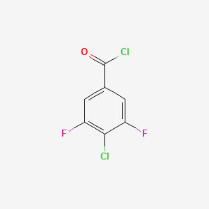 molecular formula C7H2Cl2F2O B2768782 4-氯-3,5-二氟苯甲酰氯 CAS No. 1261799-38-5