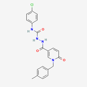 N-(4-chlorophenyl)-2-(1-(4-methylbenzyl)-6-oxo-1,6-dihydropyridine-3-carbonyl)hydrazinecarboxamide